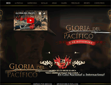 Tablet Screenshot of gloriadelpacifico.com